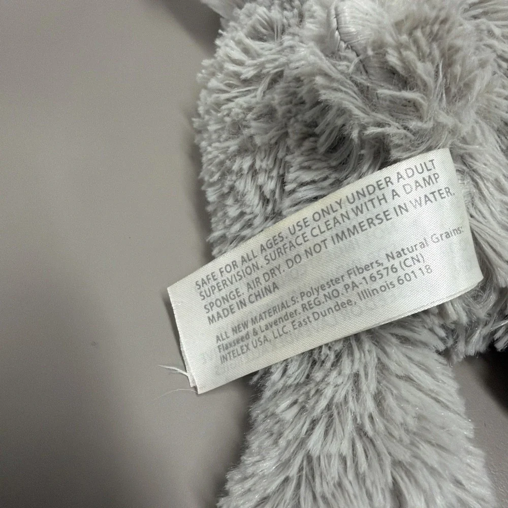 Warmies Microwavable Plush Husky Dog 10" Gray Cream Stuffed Animal Heat Therapy - Picture 11 of 11